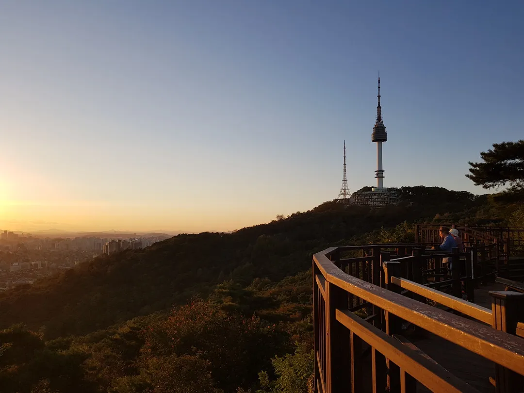 Namsan park sunset