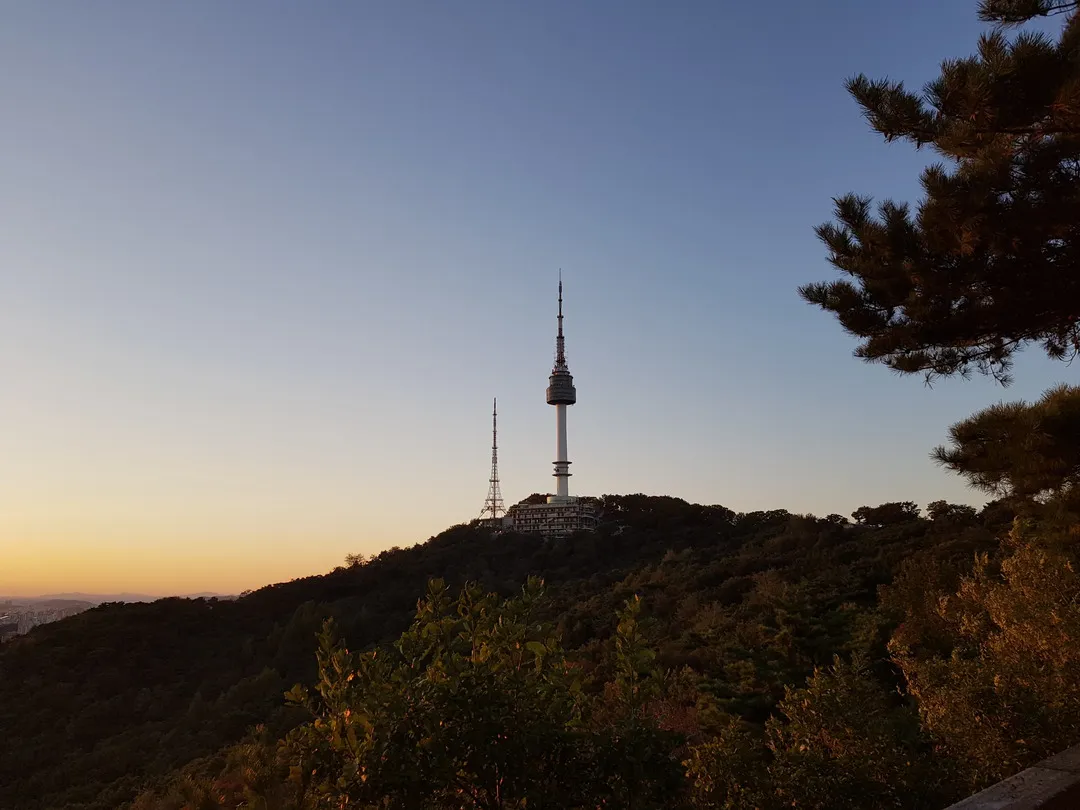 Namsan park sunset